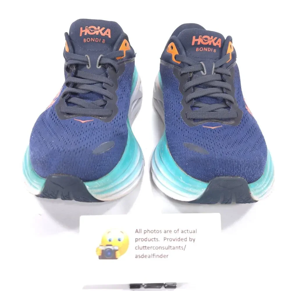 Hoka One One Bondi 8 Athletic Running Shoe Womens Size 7.5 F27222H Blue